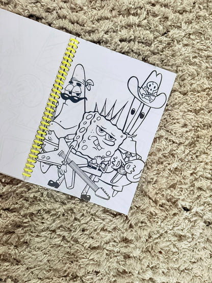SQUARE PANTS PERSONALISED COLOURING BOOK