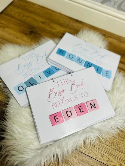 PERSONALISED BUSY BOOK 2-5 YEARS OLD