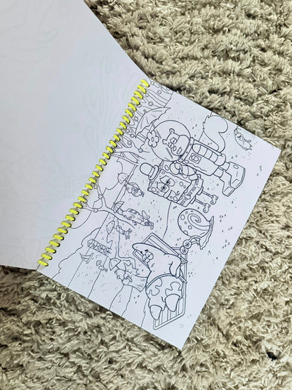 SQUARE PANTS PERSONALISED COLOURING BOOK
