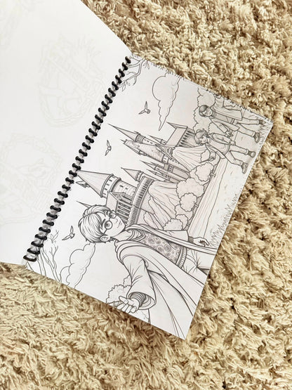PERSONALISED POTTER THEME COLOURING BOOK