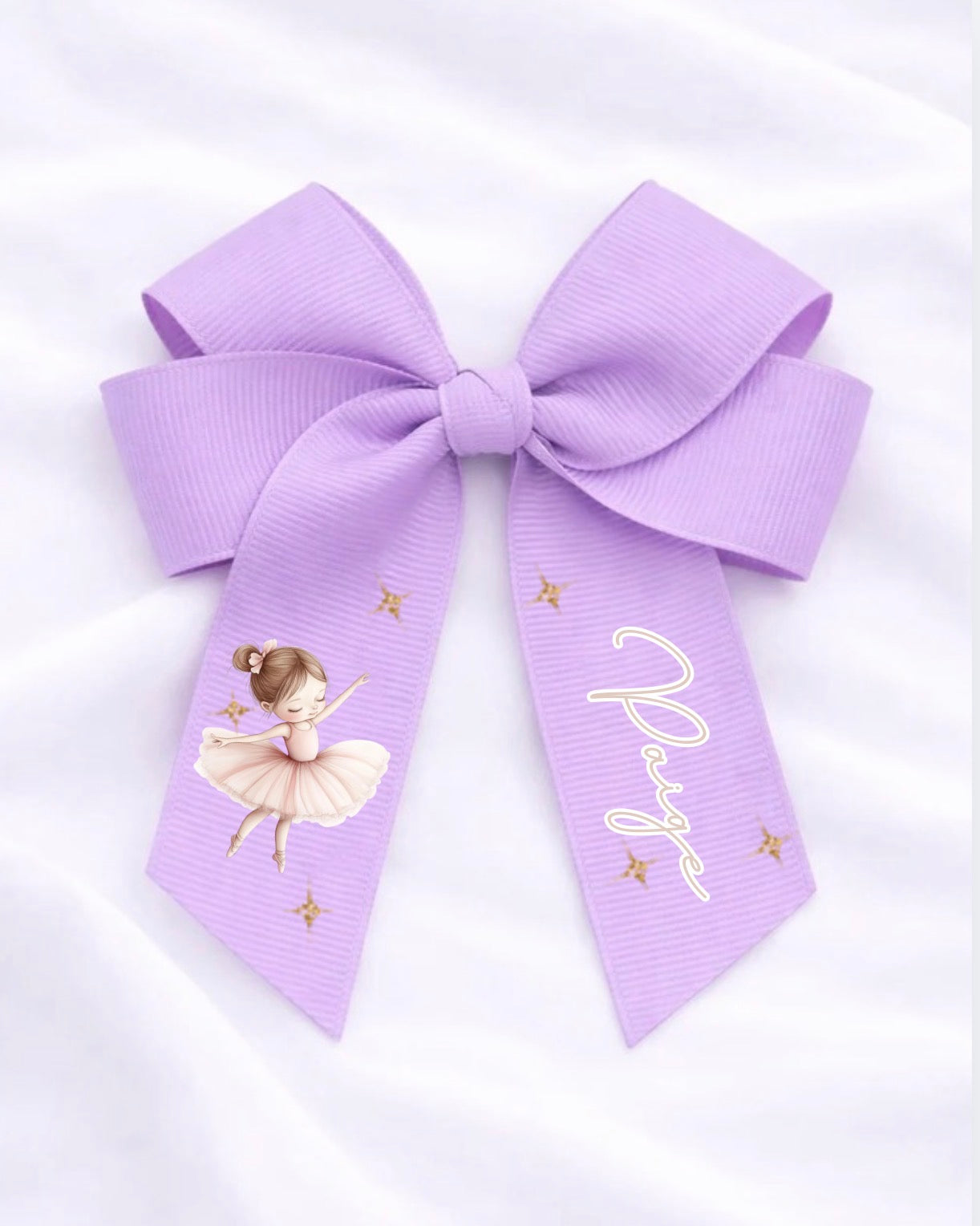 BOWRINA BALLERINA BOW HAIR BOW 4 INCH