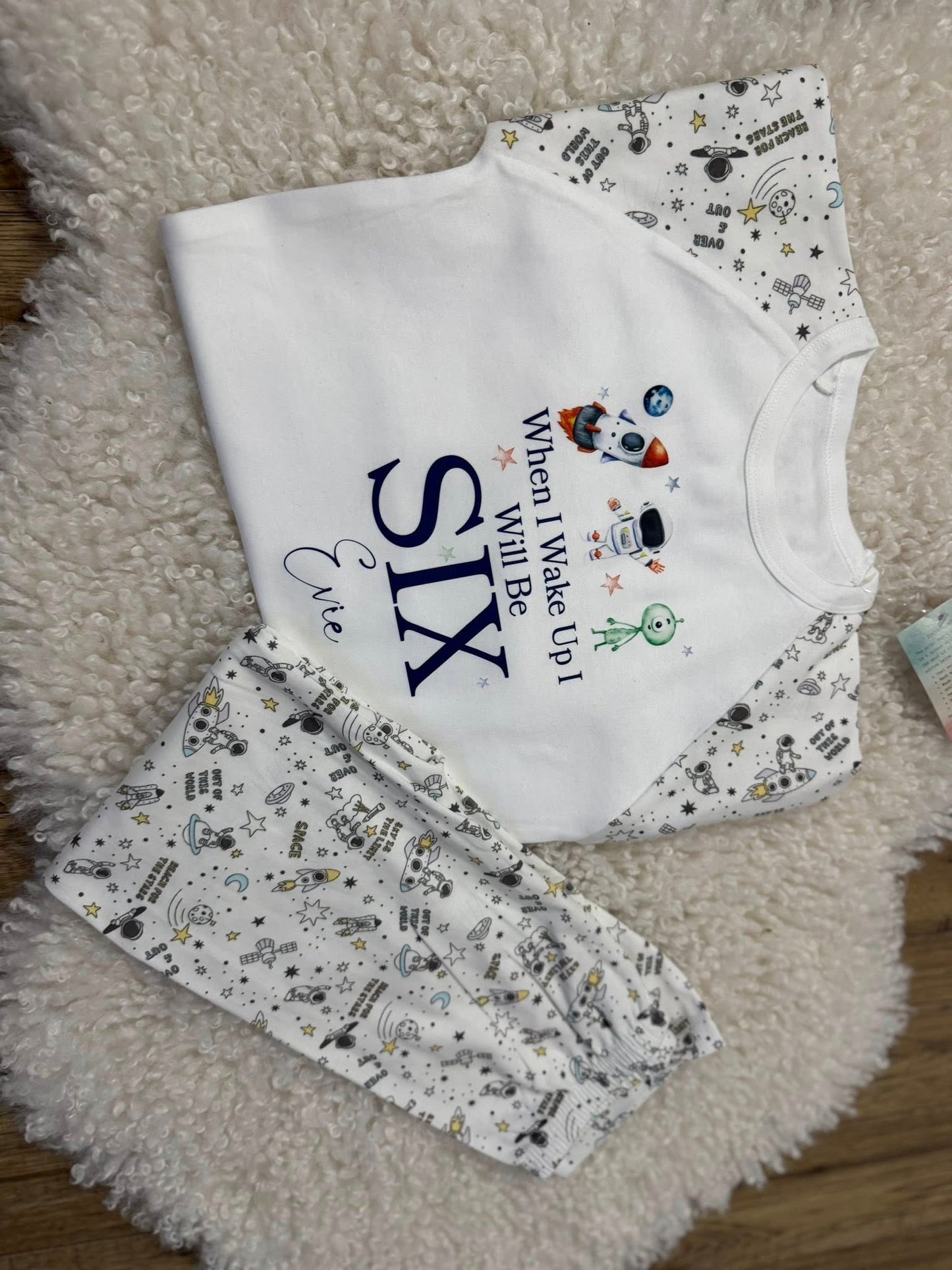 PERSONALISED BIRTHDAY SPACE THEME PJS