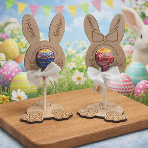 Lollipop Easter bunny holder