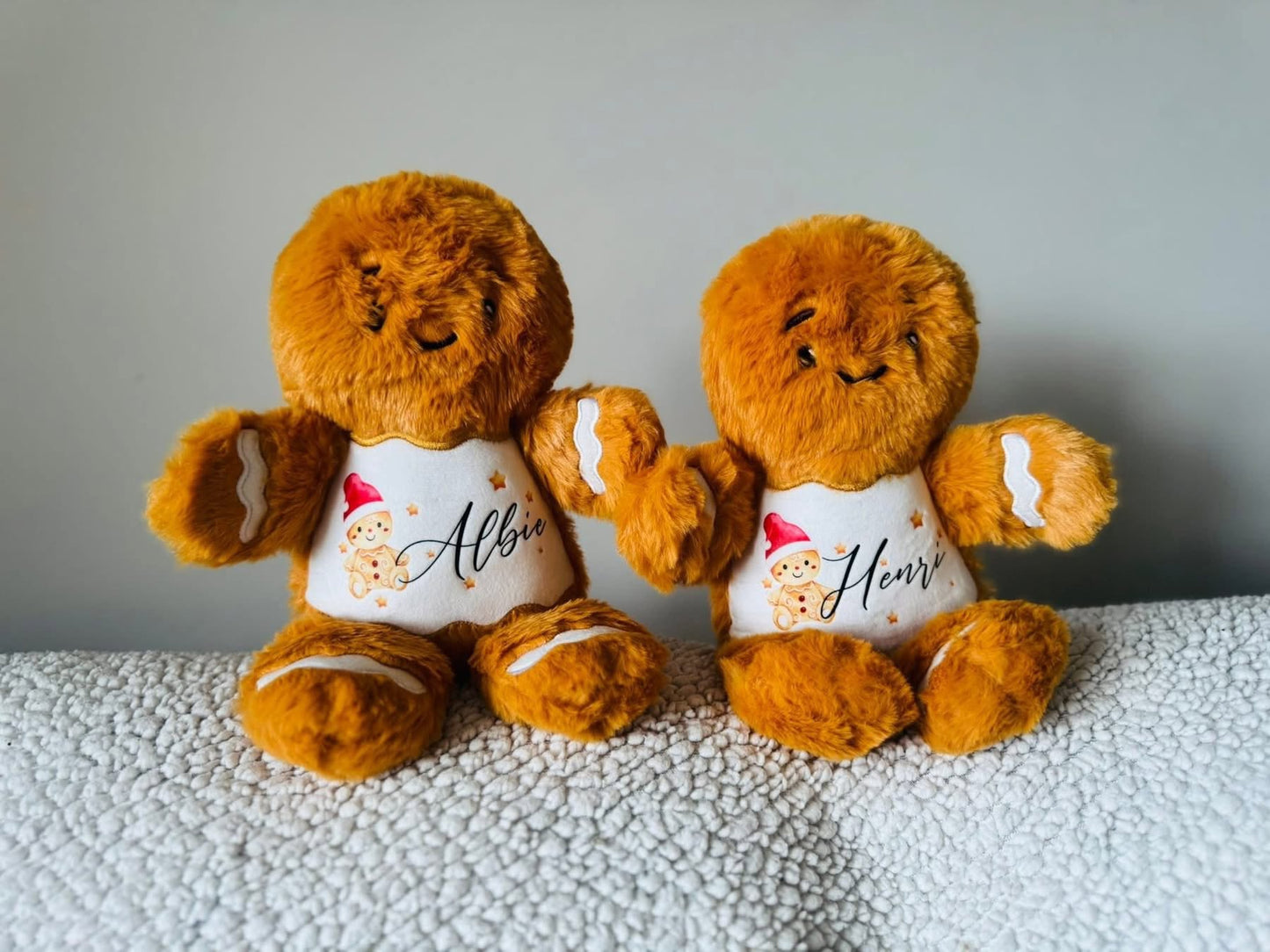 PERSONALISED GINGERBREAD  CHRISTMAS TEDDY