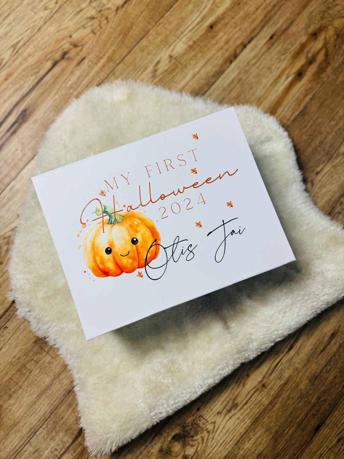 PERSONALISED MY FIRST HALLOWEEN KEEPSAKE BOX