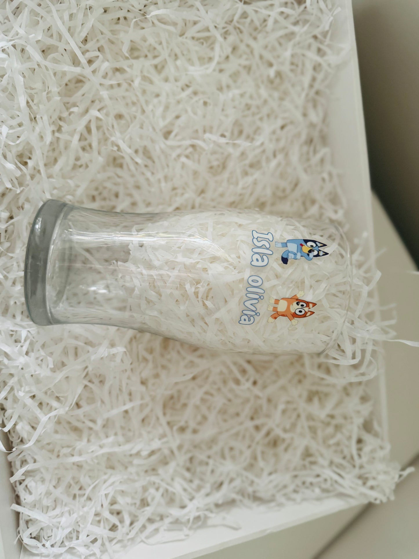 Bluey character reasons for drinking Father’s Day beer glass