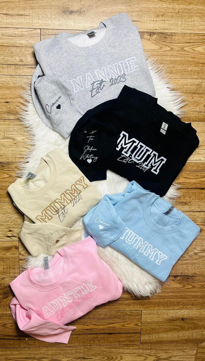 PERSONALISED EST SWEATSHIRT