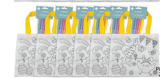 Colour your own Easter bag
