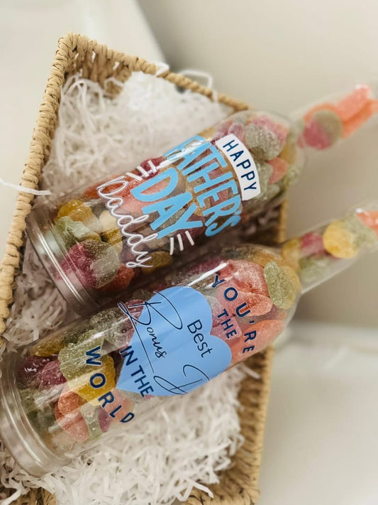 PERSONALISED CUSTOM UNFILLED/FILLED SWEET JARS