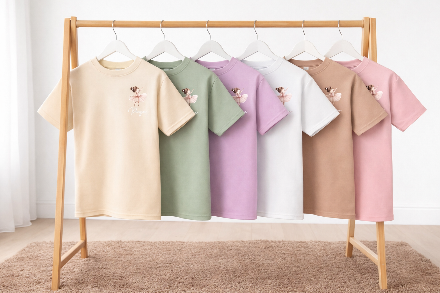 BOWRINA PERSONALISED BALLERINA T-SHIRT