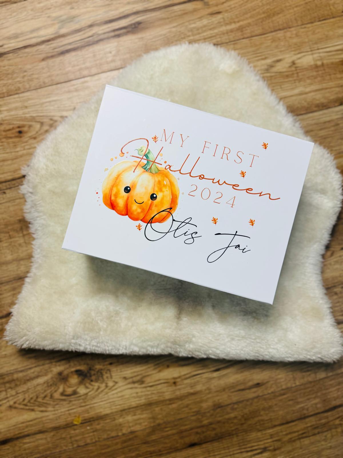PERSONALISED MY FIRST HALLOWEEN KEEPSAKE BOX