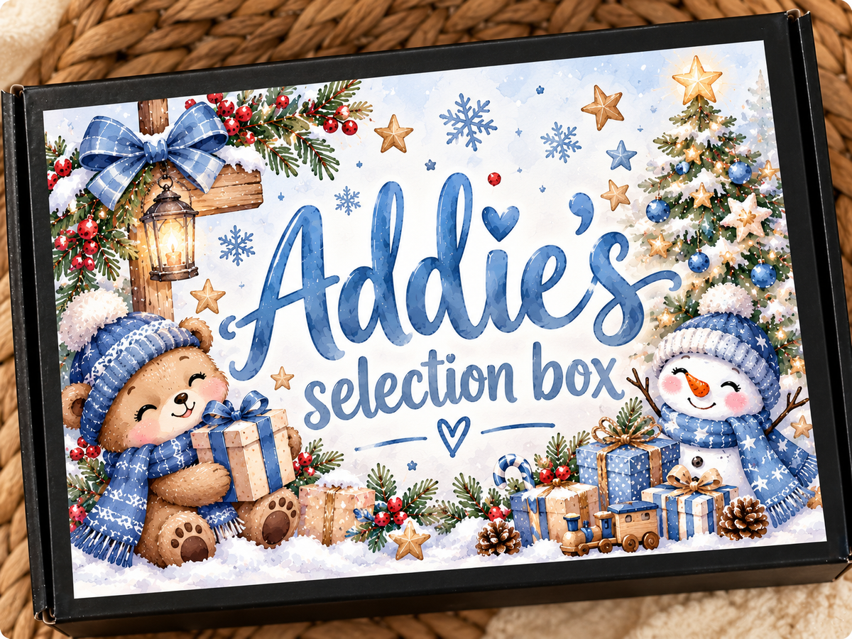 SELECTION BOX PERSONALISED BLUE THEME