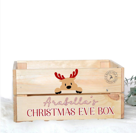 PERSONALISED REINDEER CHRISTMAS EVE CRATE