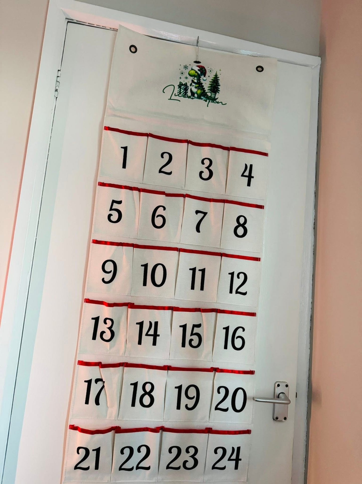 PERSONALISED CHRISTMAS DINOSAUR THEME ADVENT CALENDAR