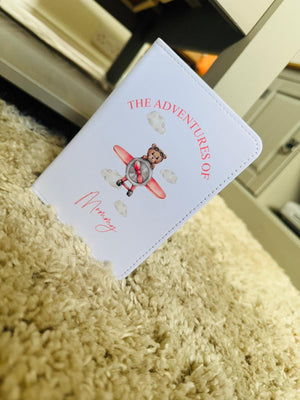 PERSONALISED THE ADVENTURE BEGINS PASSPORT COVER