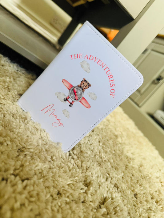 PERSONALISED THE ADVENTURE BEGINS PASSPORT COVER