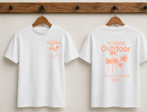 Summer outdoor white tshirt