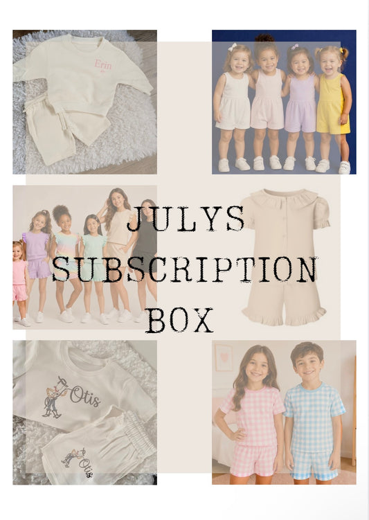 JULYS  SUBSCRIPTION BOX