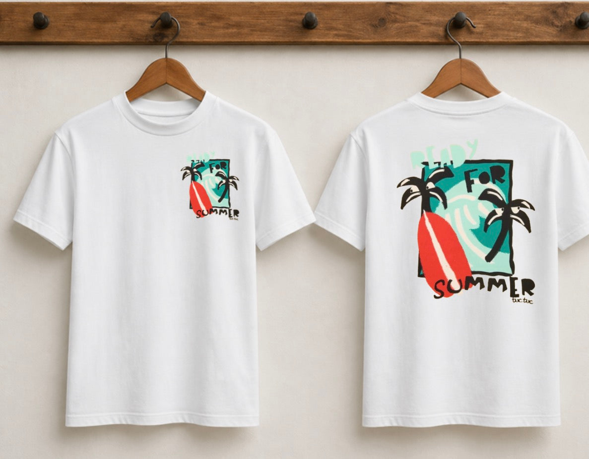 READY FOR SUMMER T-SHIRT WHITE