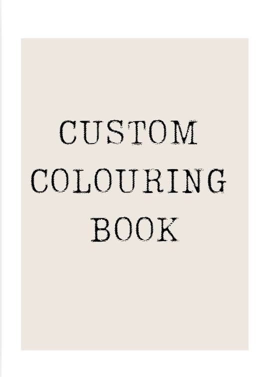 custom colouring book