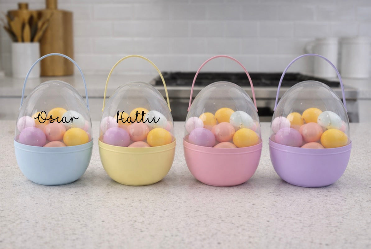 Personalised egg with mini eggs