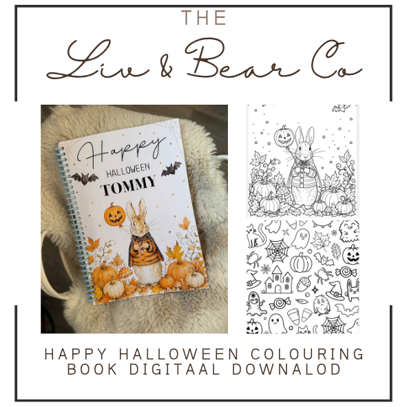 HAPPY HALLOWEEN DIGITAL DOWNLOAD COLOURING BOOK