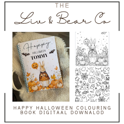 HAPPY HALLOWEEN DIGITAL DOWNLOAD COLOURING BOOK