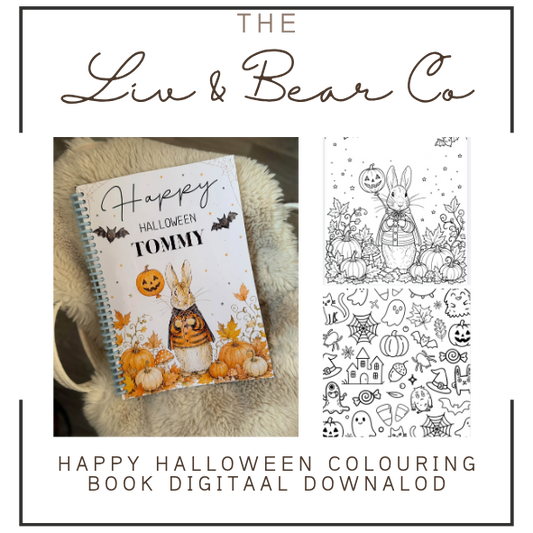 HAPPY HALLOWEEN DIGITAL DOWNLOAD COLOURING BOOK