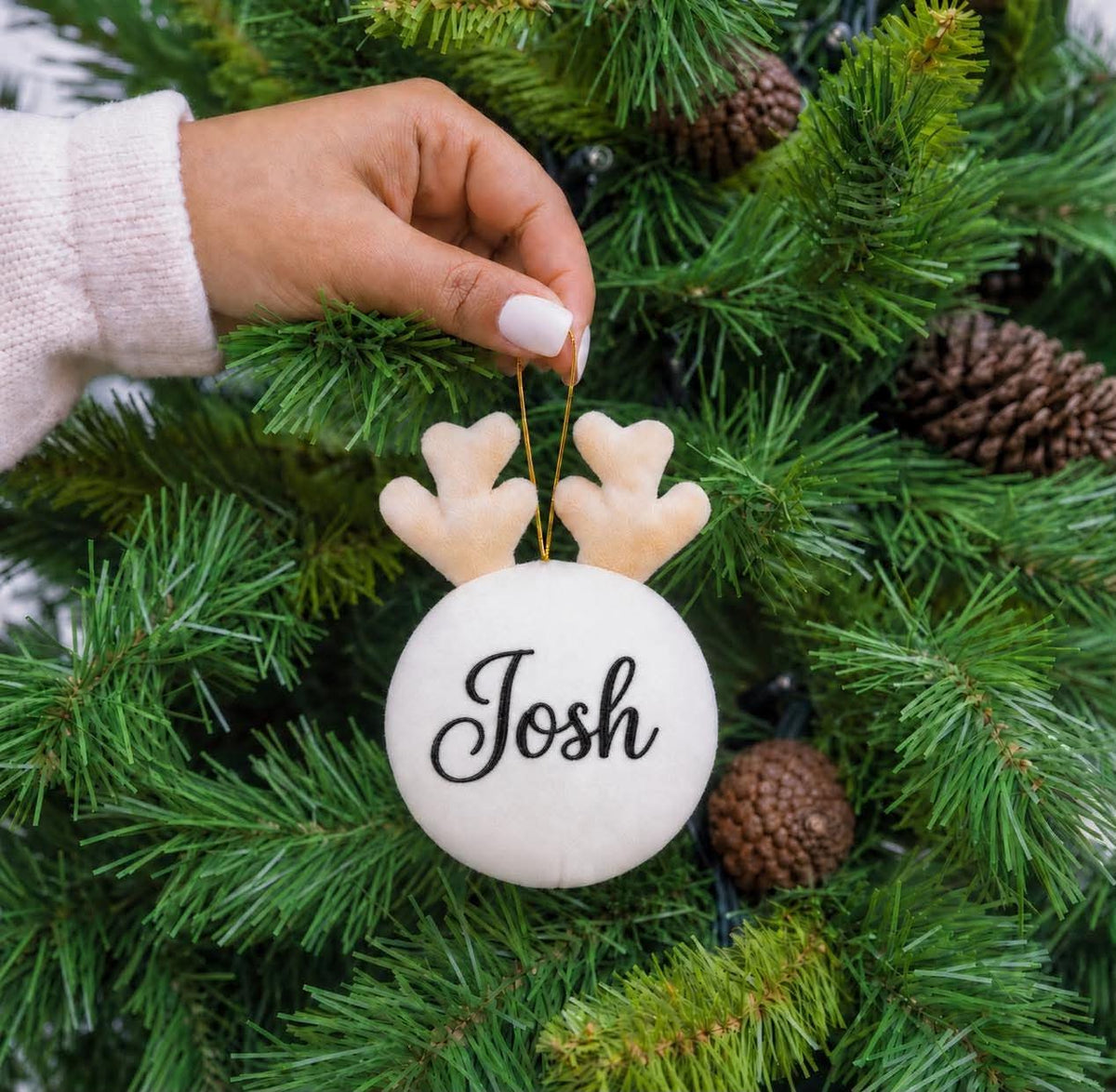 CHRISTMAS BAUBLE REINDEER TREE DECOR