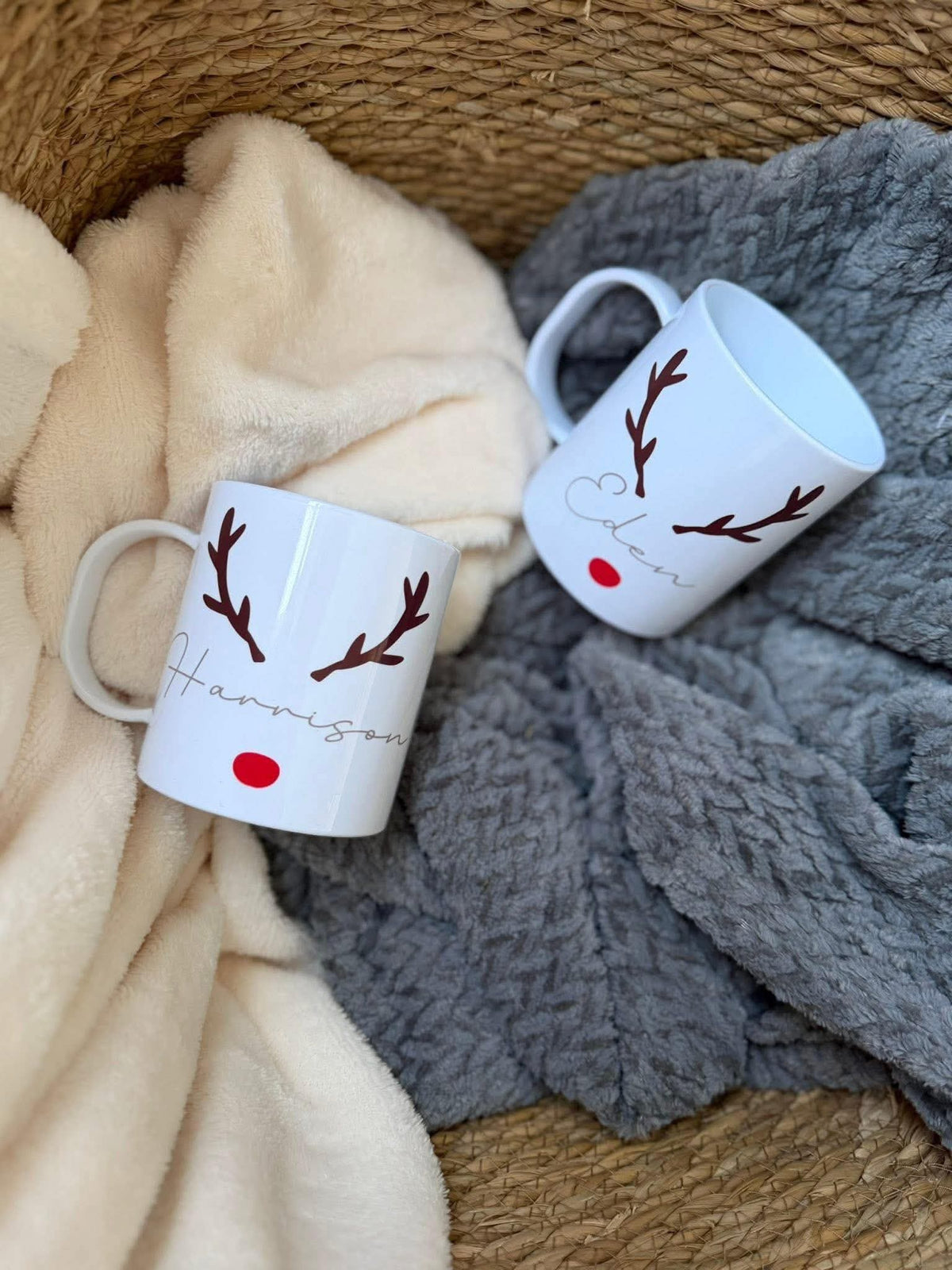 Unbreakable reindeer personalised mug