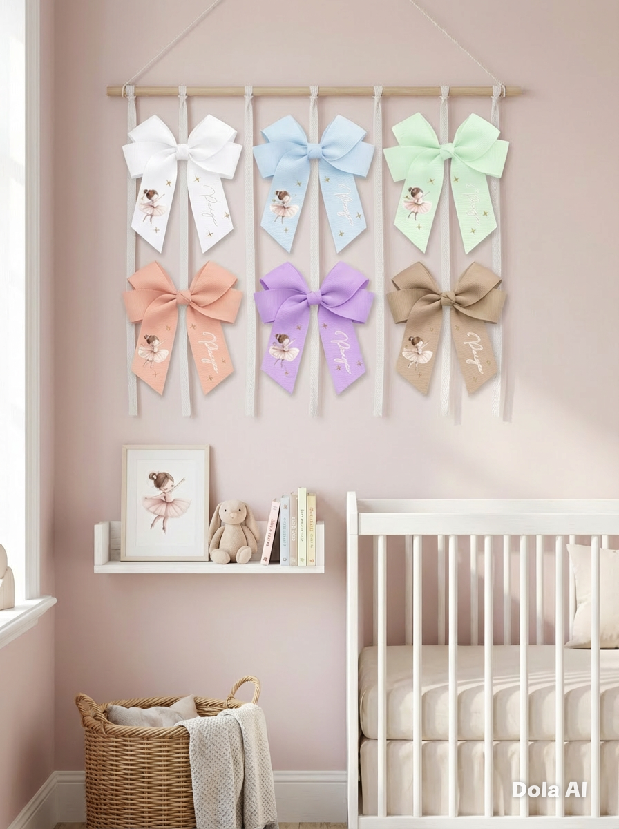 BOWRINA BALLERINA BOW HAIR BOW 4 INCH