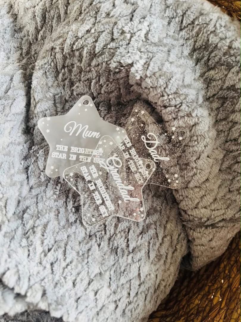 MEMOIRAL HANGING STAR DECORATION