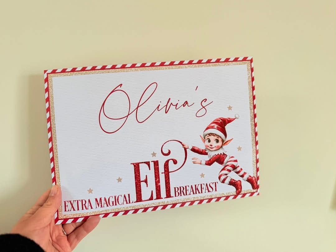 Personalsied elf breakfast