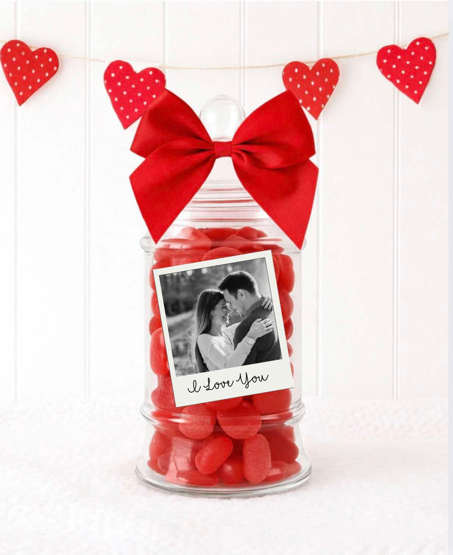 Personalised Polaroid photo sweet jars