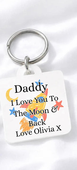LOVE YOU TO THE MOON AND BACK KEYRING