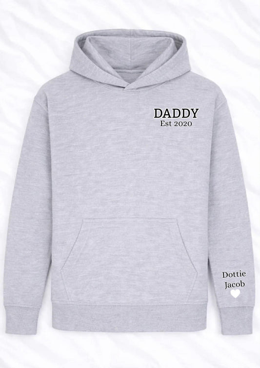EST PERSONALISED GREY HOODIE