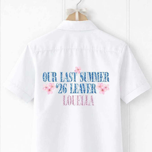Our last summer 2026 leavers shirt