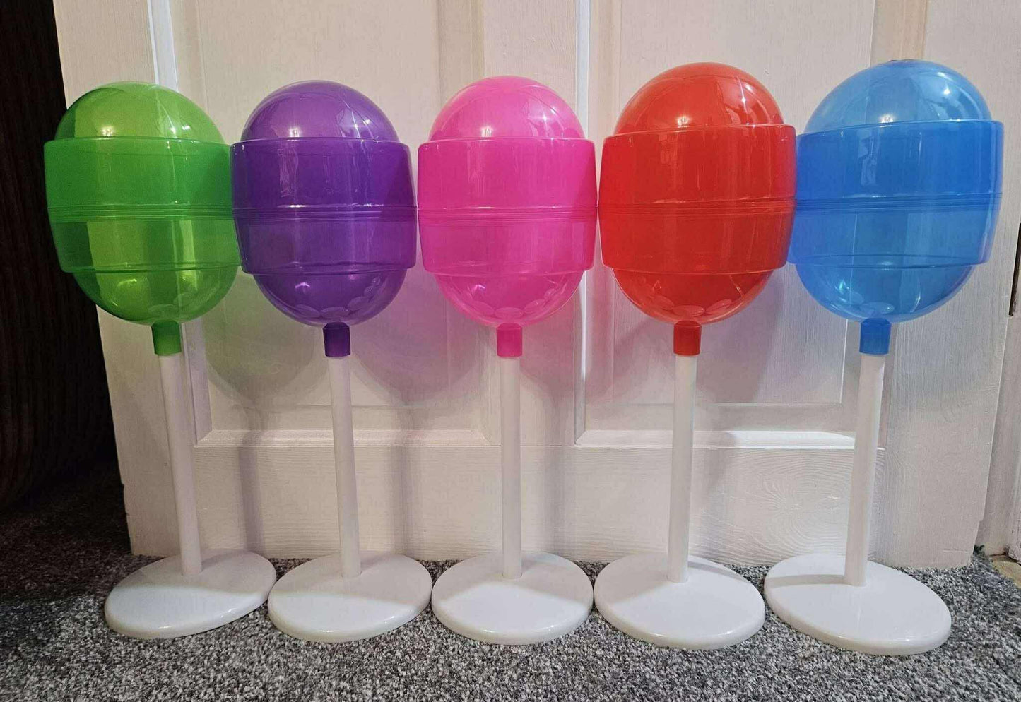 Personalised plastic lollipops