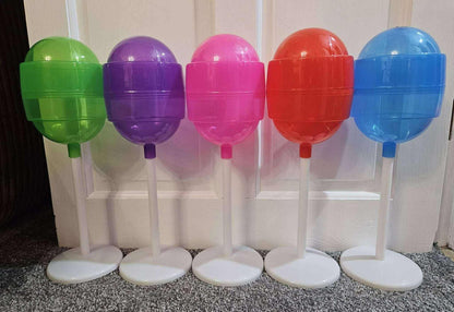 Personalised plastic lollipops