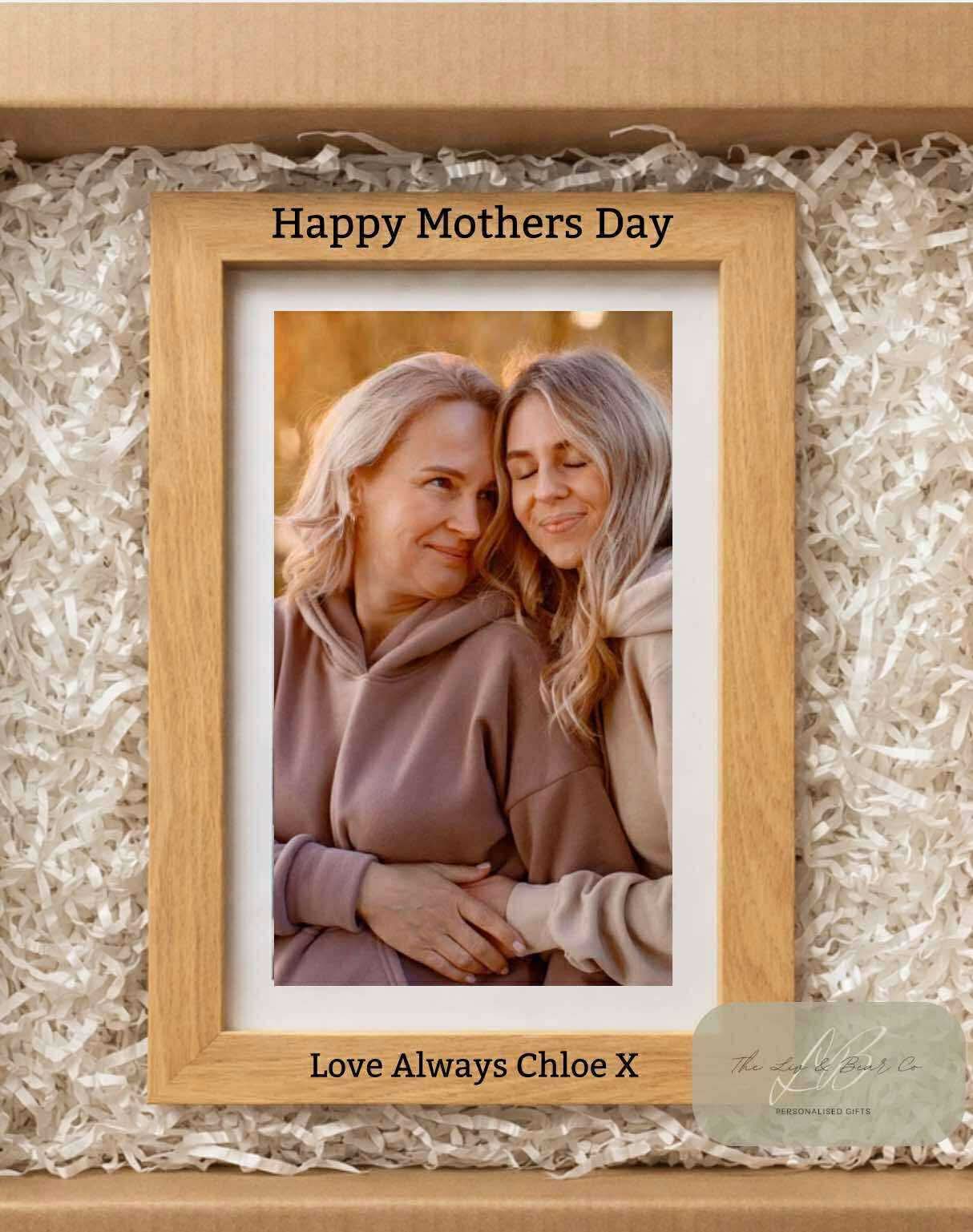 Personalised happy Mother’s Day photo frame