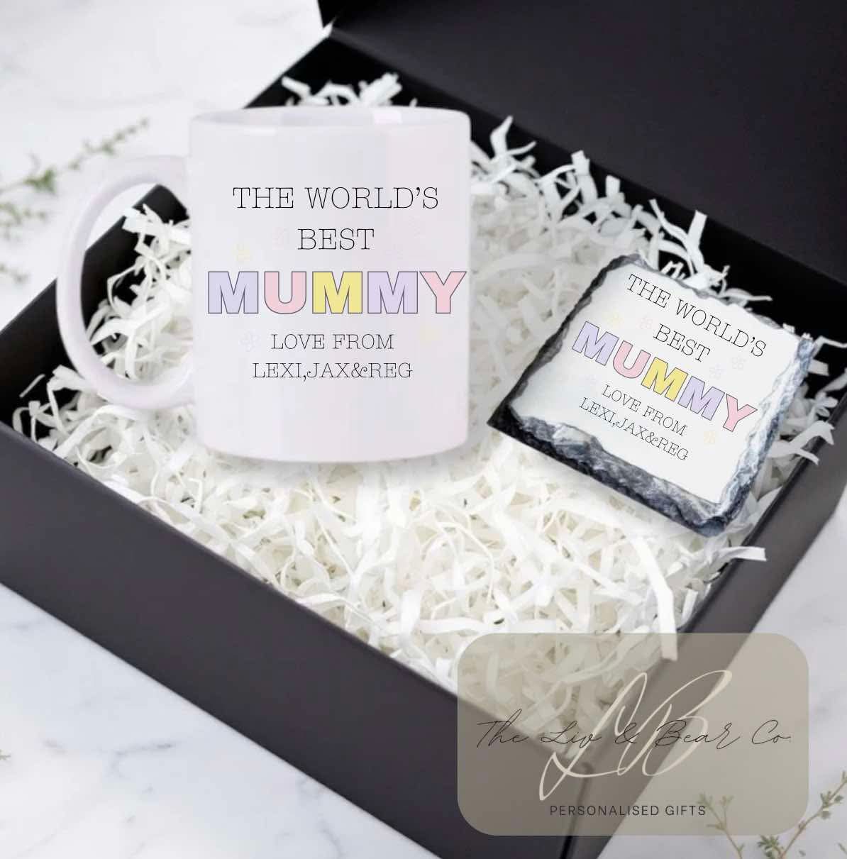 The world’s best …. Belongs to personalised mug and coaster set