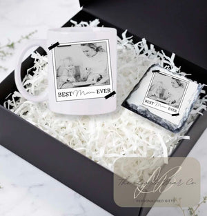 Personalised photo mug and coaster set