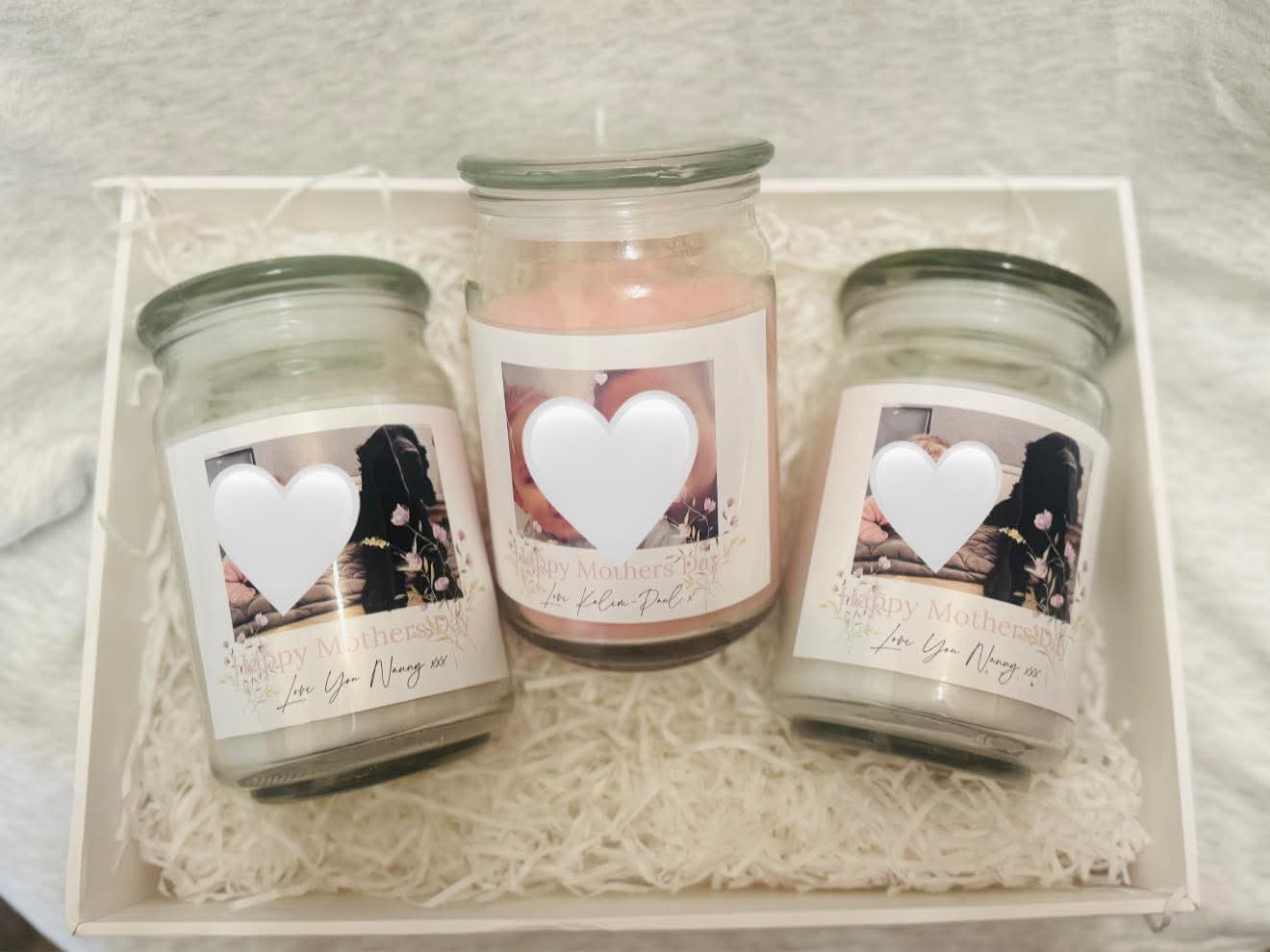 PEROSNALISED MOTHERS DAY CANDLES
