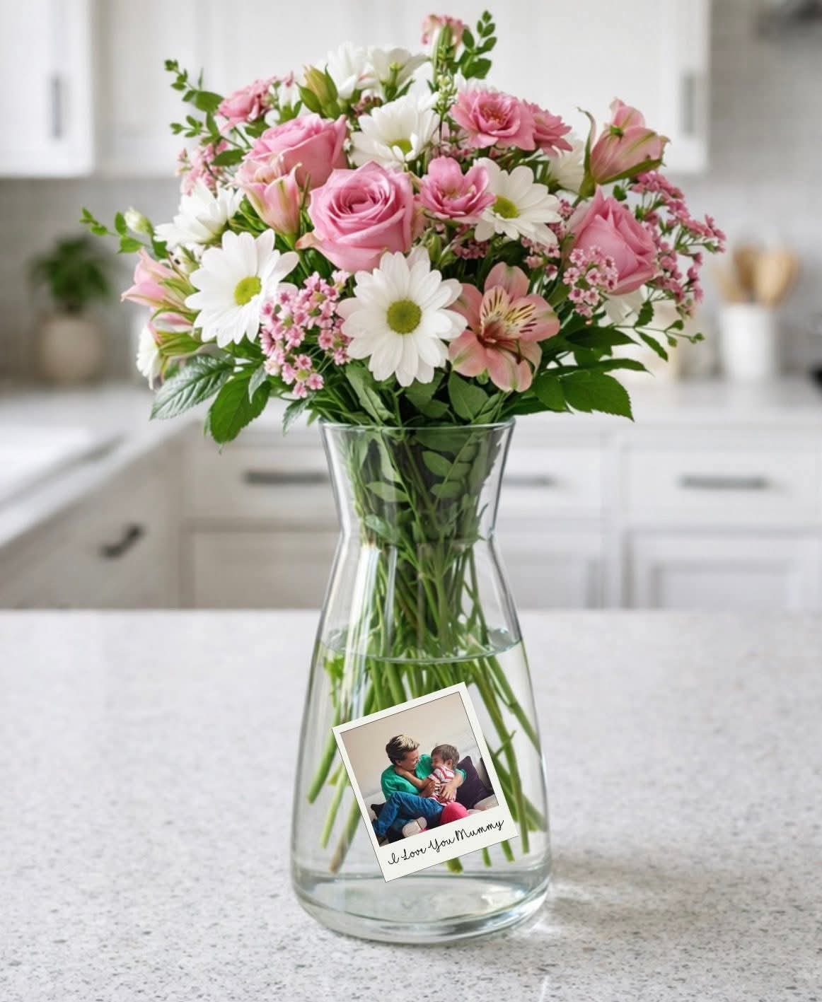 POLAROID STYLE MOTHER DAY VASE