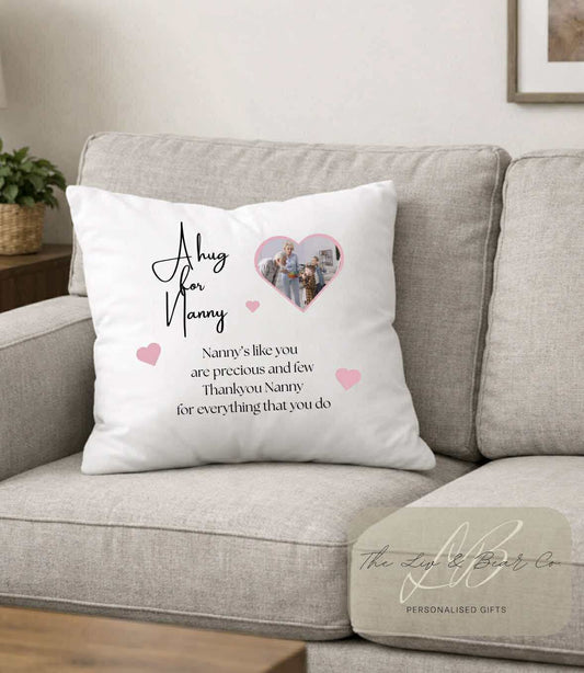 A hug for .. personalised cushion cover