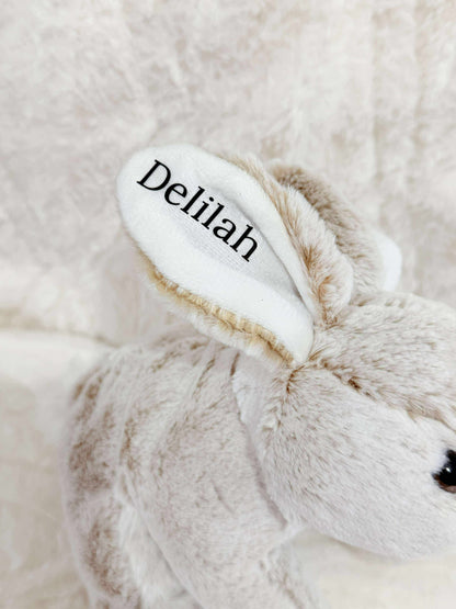 Super soft personalised bunny