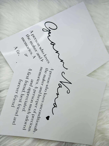 Personalised Mother’s Day print