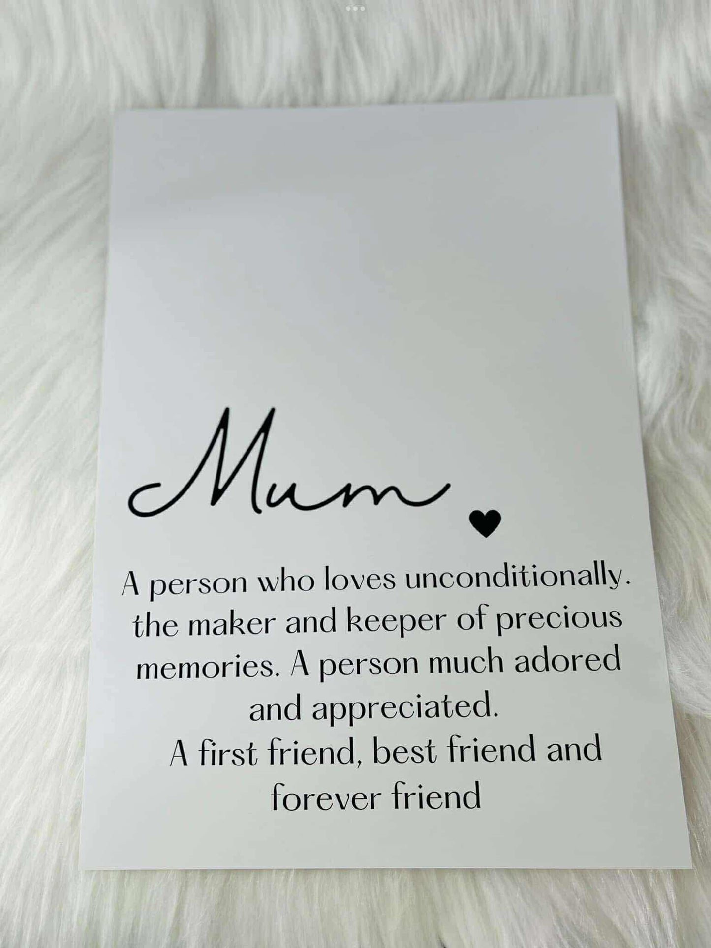 Personalised Mother’s Day print