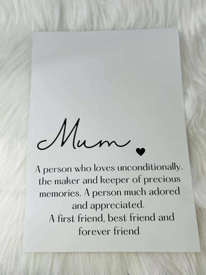 Personalised Mother’s Day print