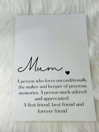 Personalised Mother’s Day print